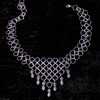 crystal necklace chainmail choker