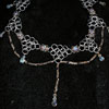 crystal necklace chainmail choker