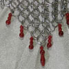 ruby blood red necklace chainmail choker